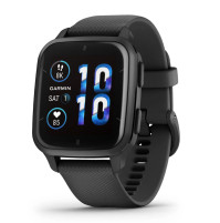 Venu Sq 2 – Music Edition - Slate Aluminium Bezel with Black Case and Silicone Band - 010-0700-10 - Garmin